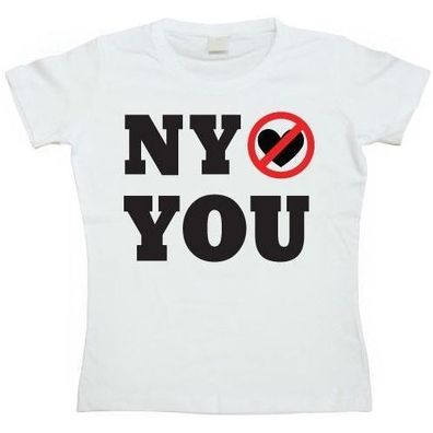 Tokigt Damen New York Do Not Love You Girly T-Shirt SH-5-12017-LFH3-2