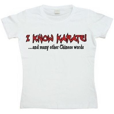 Tokigt Damen I Know Karate Girly T-Shirt SH-5-15056-LFH1-1