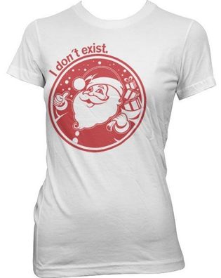 Tokigt Damen Santa Don T Exist Girly Tee SH-5-15326-LFH4-2