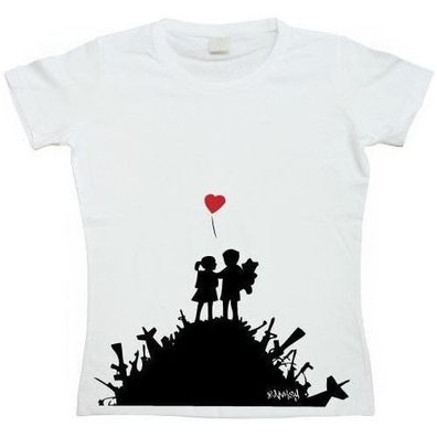 Banksy Damen Finally Girly T-Shirt SH-5-15093-H11-8