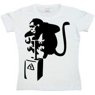 Tokigt Damen Detonator Monkey Girly T-Shirt SH-5-15138-H10-9