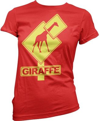 Tokigt Damen Giraffe Sign Girly T-Shirt SH-5-15445-H27-14