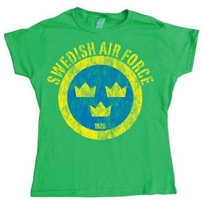 Tokigt Damen Swedish Airforce Distressed Girly T-Shirt SH-5-15061-H3-11