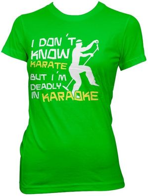 Tokigt Damen I'm Deadly In Karaoke Girly Tee SH-5-15309-H8-14