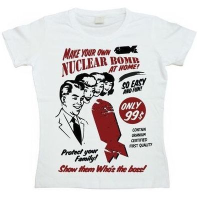 Hybris Damen Make Your Own Nuclear Bomb Girly T-Shirt SH-5-15184-H16-4