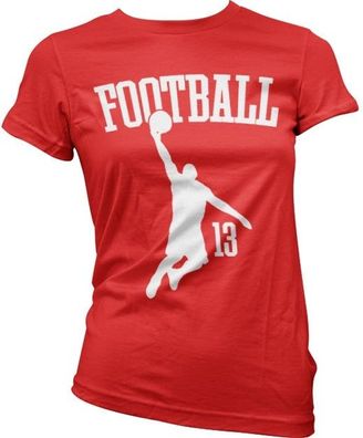 Tokigt Damen Footbasket Girly T-Shirt SH-5-15456-H28-3