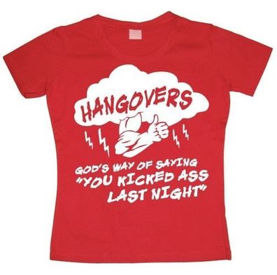 Tokigt Damen Hangovers God S Way Girly T-Shirt SH-5-15107-H7-11