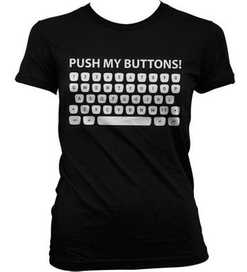 Tokigt Damen Push My Buttons Girly T-Shirt SH-5-15724-H47-10