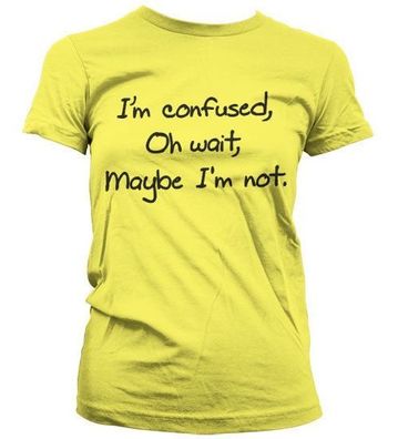 Tokigt Damen I'm Confused Girly T-Shirt SH-5-15741-H51-15