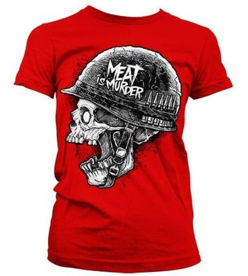 Hybris Damen Meat Is Murder Girly T-Shirt SH-5-15747-H52-8