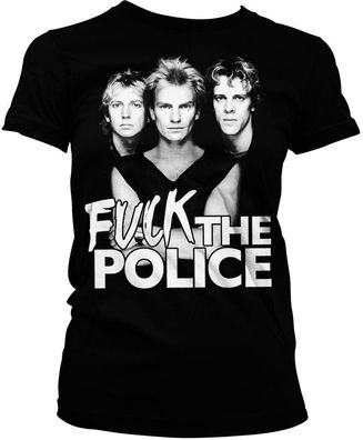 Tokigt Damen Fuck The Police Girly T-Shirt SH-5-15757-H19-12