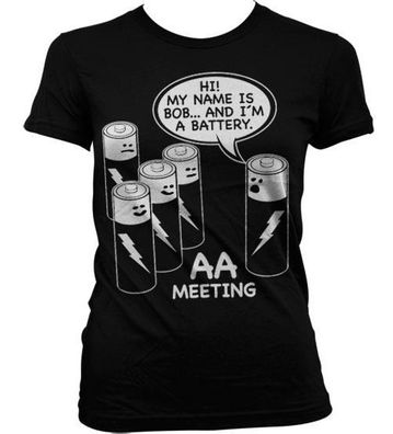 Tokigt Damen Aa Battery Meeting Girly T-Shirt SH-5-15726-H19-6