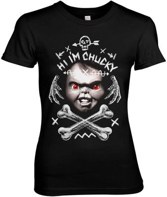 Chucky Damen Hi I'm Chucky Girly Tee UV-5-CKY001-H87-1