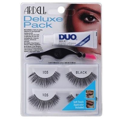 Ardell Deluxe Pack Wimpern 2 Paare 105 Schwarz - Voluminöse Luxuswimpern