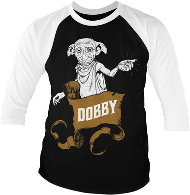 Harry Potter Dobby Baseball 3/4 Sleeve Tee WB-20-HP004-H77-5