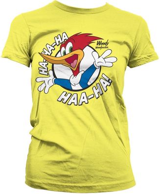 Woody Woodpecker Damen Hahaha Girly Tee UV-5-WW001-DTF903