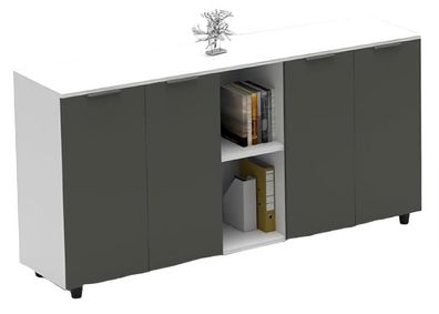 Aktenschrank Büroschrank Sideboard Ablagekommode Schrank Office 180Cm