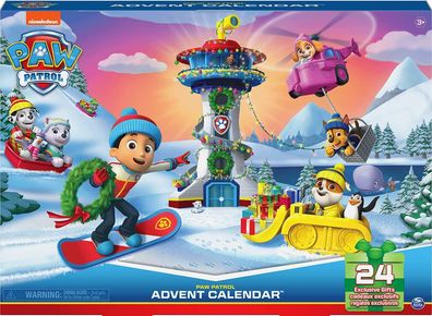 Paw Patrol 6061678 Adventskalender Weihnachtskalender 2024 Spielzeugfiguren