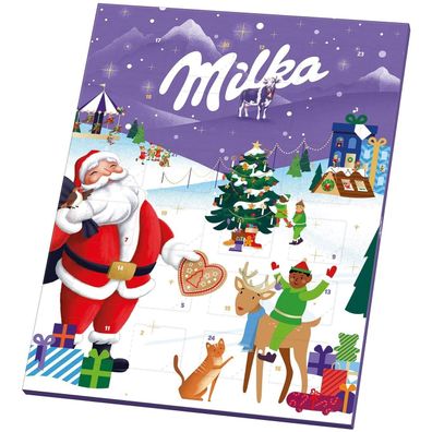 Milka Adventskalender 2024 Weihnachtskalender Kinder Schokolade Alpenmilch 90 g