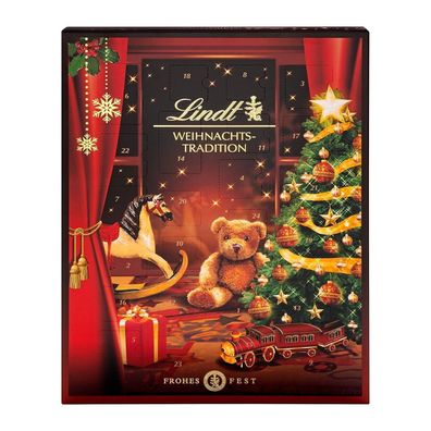 Lindt Schokolade Weihnachts-Tradition Adventskalender 2024 Pralinen Schokolade