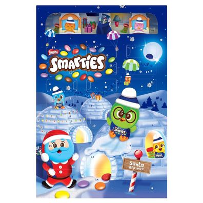 NESTLÉ Smarties Adventskalender Weihnachtskalender 2024 Schokoladen Figuren 194g