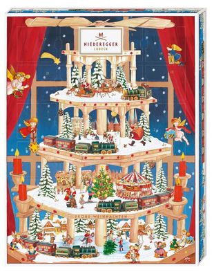 Niederegger Adventskalender Winter-Klassiker Geschenk Schokolade Marzipan 300 g