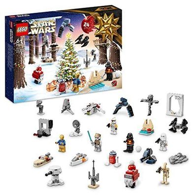 LEGO 75340 Star Wars Adventskalender 2024 24 Weihnachtsspielzeuge 329 Teile