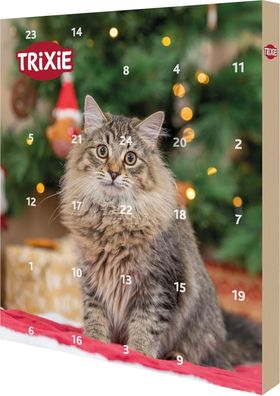 Trixie 9269 Adventskalender fér Katzen 2024 Weihnachten Katzenleckerlis 190g