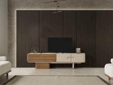 Rtv Wohnwand Tv Wand Schrank Vitrine Regal Wohnzimmer Fernseher Wohnwände