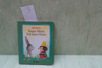 mini PappBilderbuch Janosch Kasper Mütze holt einen Hasen Dressler 1996 CDV