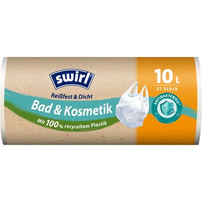 swirl® 4008871215680 Müllbeutel Bad & Kosmetik 4341 10,0 l weiß, 37 St