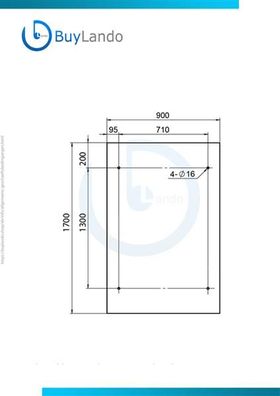 BuyLando. Shop CL-Str7016 - 170x90cm Glasvordach - Vordach - Pavillion - Klarglas