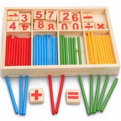 Mathe-Spielzeug aus Holz, Zähl-Lernspielzeug, Zahlenspiele, Lernspielzeug für Kinder