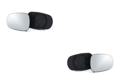 Spiegel Ersatzglas Links & Rechts Set passend für Nissan Micra K12 01/03-06/10
