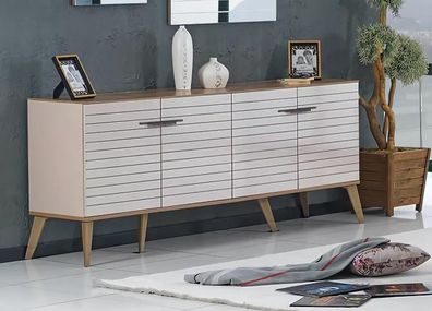 Kommode Sideboard Highboard Schrank Kommoden Buffet Holz 200Cm Anrichte