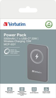 Verbatim Powerbank, 5.000mAh, MCP-5GN