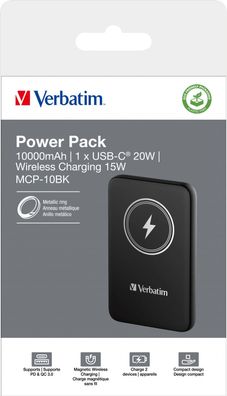 Verbatim Powerbank, 10.000mAh, MCP-10BK