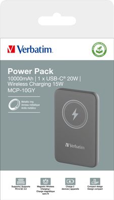 Verbatim Powerbank, 10.000mAh, MCP-10GN