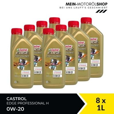 Castrol Edge Professional H 0W-20 8x1 Liter