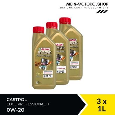 Castrol Edge Professional H 0W-20 3x1 Liter