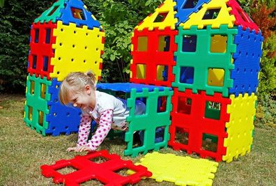 Kindergarten Xl Polydron Set 3 36Tlg. Steck-Spielplatten Vorschule