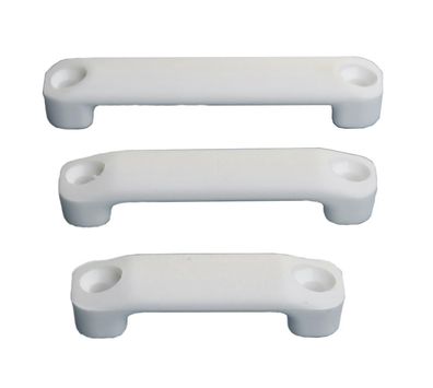 Fußgurtbrücke, Gurtbrücke NYLON, weiss, für 25 - 30 mm Gurtband, VP=10 Stk