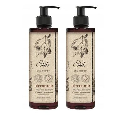 2x 400 ml Shik Shampoo Teer mit Birkenteerextrakt Haarshampoo