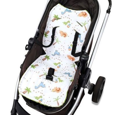 Sitzauflage Kinderwagen Einlage 75 x 35 cm - Buggy Auflage Sitzeinlage für Kindersitz