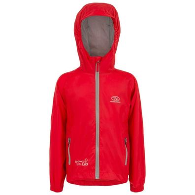 Highlander Regenjacke 'Stow and Go Kids', 9 - 10 Jahre, rot