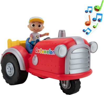 Jazwares Cocomelon Mitsing-Traktor Spielfigur Old MacDonald Lied ab 2 Jahren