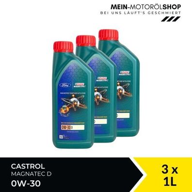 Ford Castrol Magnatec 0W-30 D 3x1 Liter