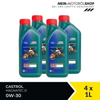 Ford Castrol Magnatec 0W-30 D 4x1 Liter