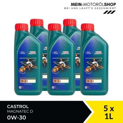 Ford Castrol Magnatec 0W-30 D 5x1 Liter