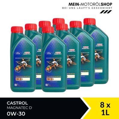 Ford Castrol Magnatec 0W-30 D 8x1 Liter